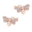 Little Bee with CZ Silver Stud Earring STS-5100